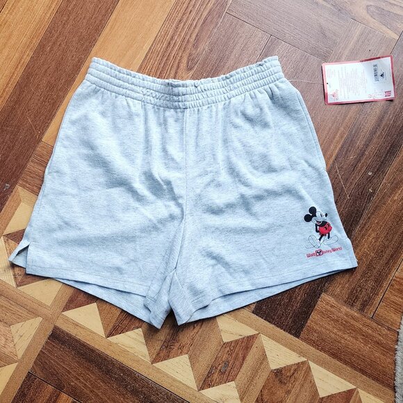 NWT Disney Mickey Mouse Kids Unisex Gray Athletic Shorts Size 11/12 - Picture 5 of 14